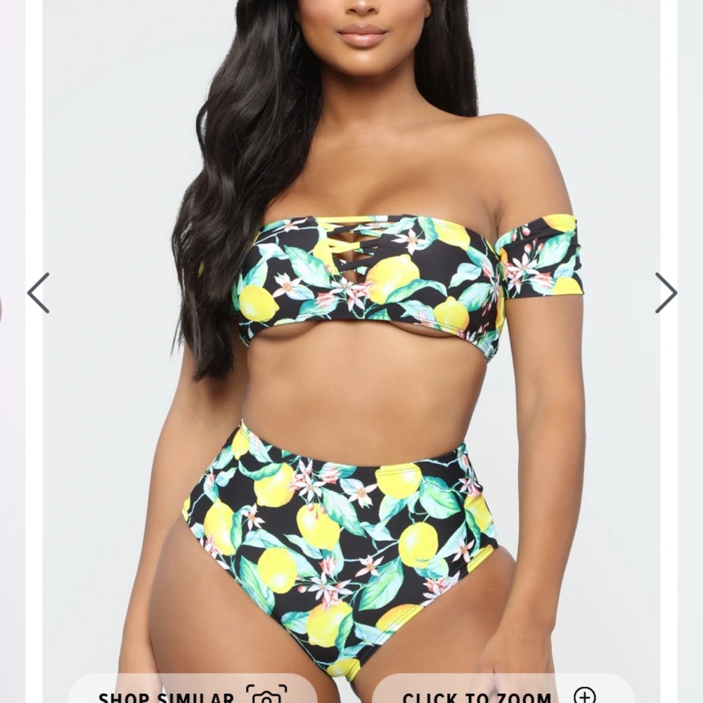 Fashion nova lemon bathing suit